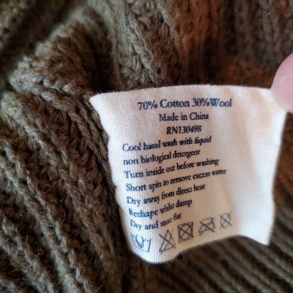 Jack Wills M Green Knit Pullover Sweater Collared‎ Toggle Closure - Picture 4 of 4